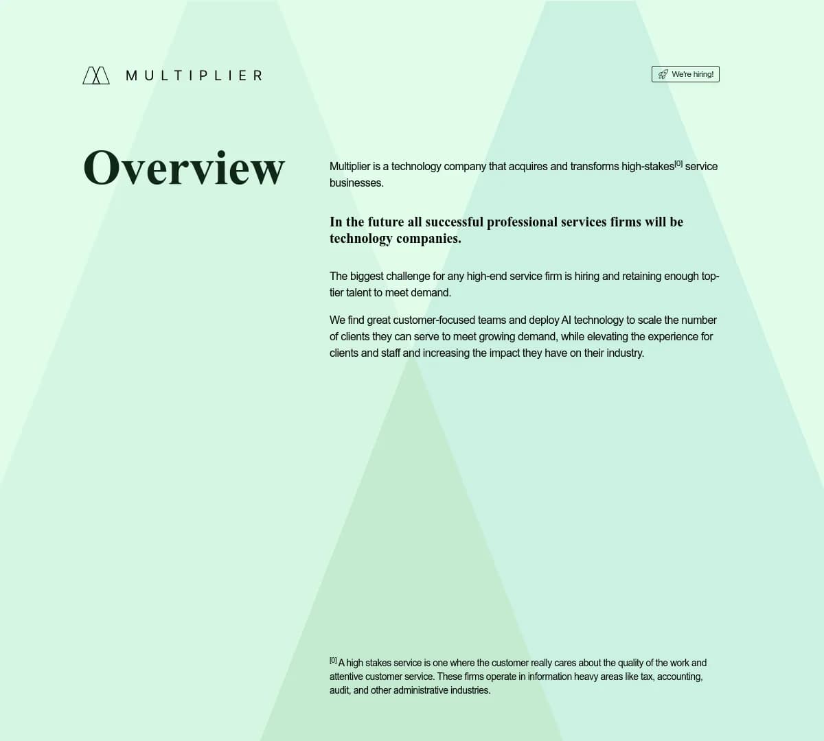 Screenshot of Multiplier Funding