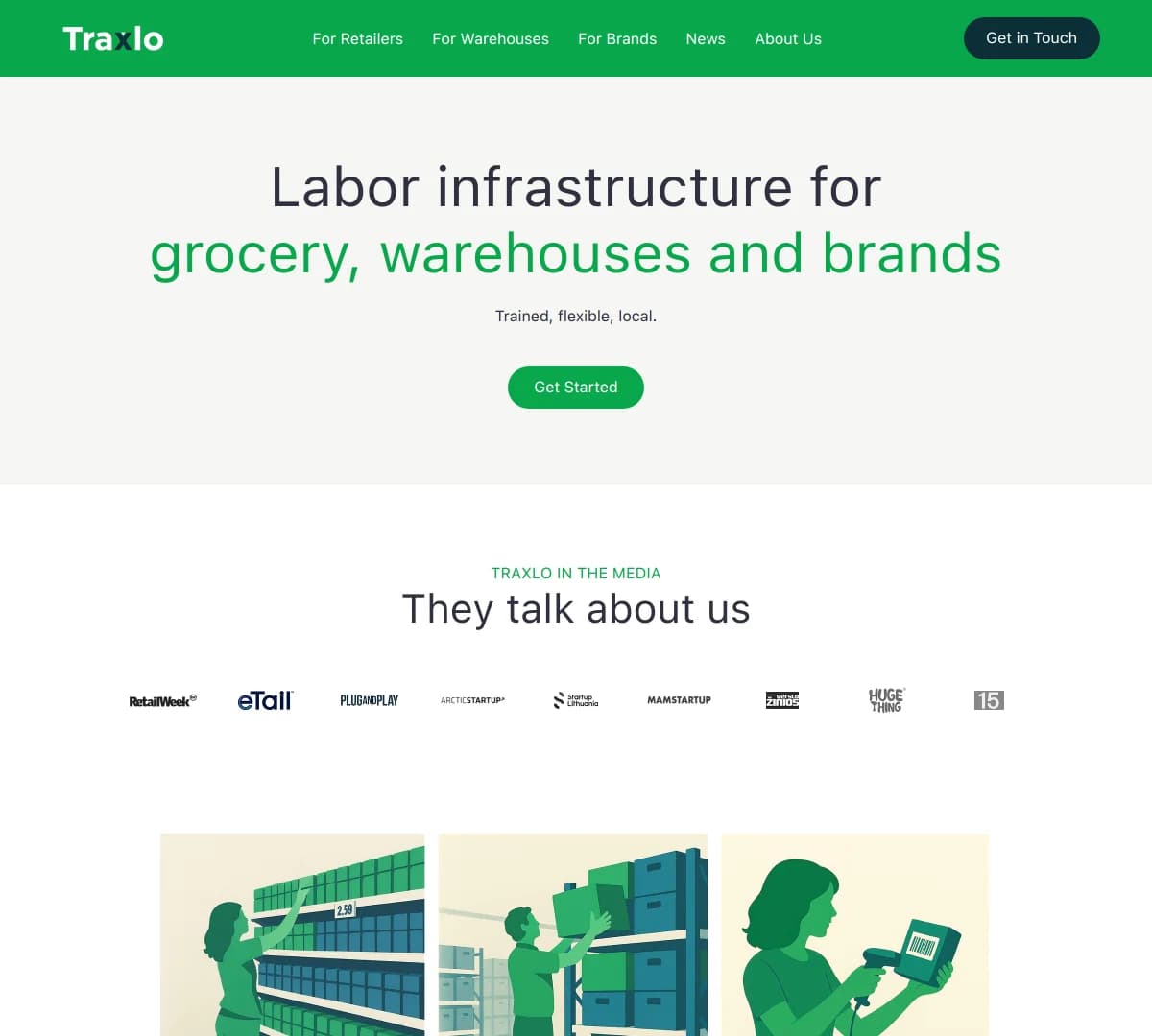 Screenshot of Traxlo funding