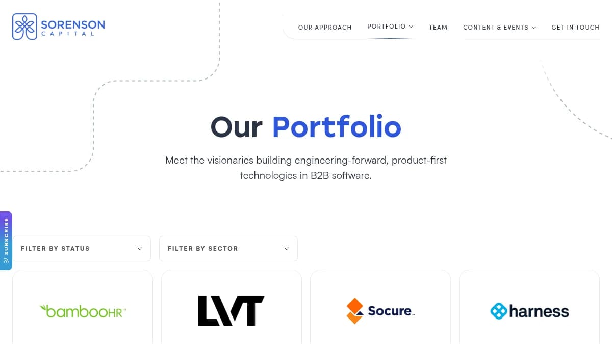 Screenshot of Sorenson Capital Ventures III