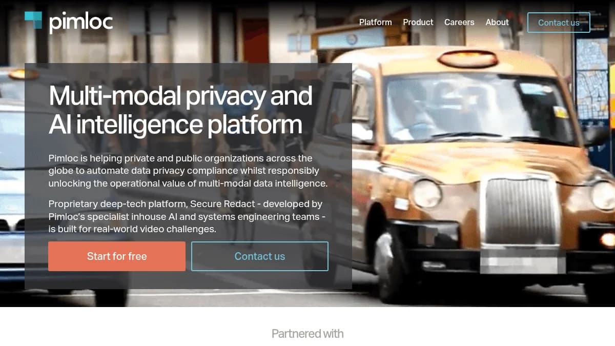 Screenshot of Pimloc funding