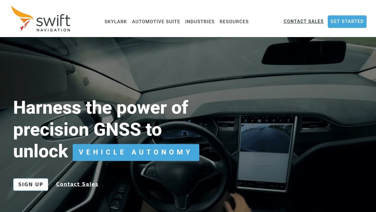 Screenshot of Swift Navigation