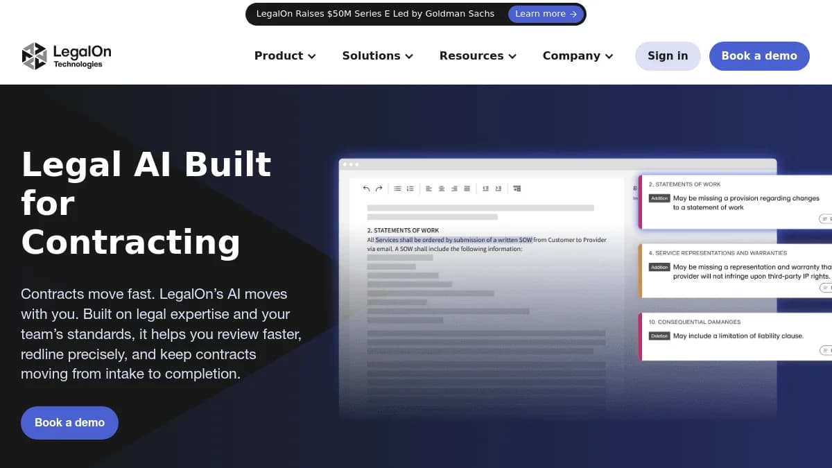 Screenshot of AI legal workflow