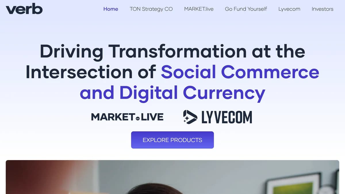 Screenshot of Verb Technology TON strategy