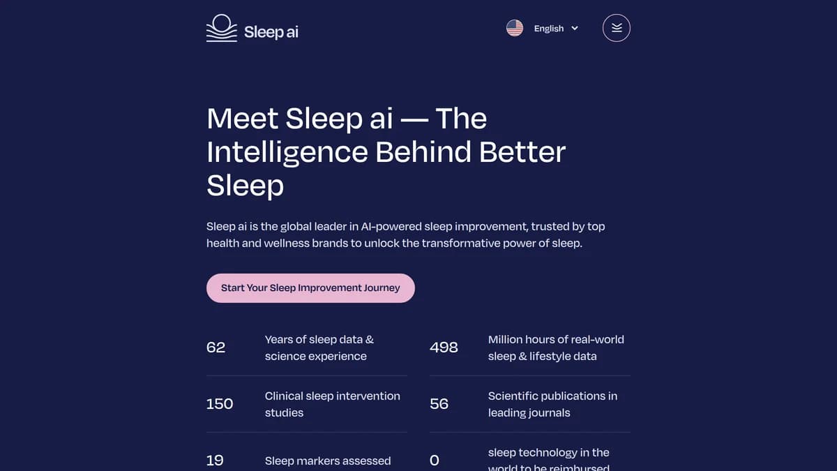 Screenshot of Sleep.ai funding