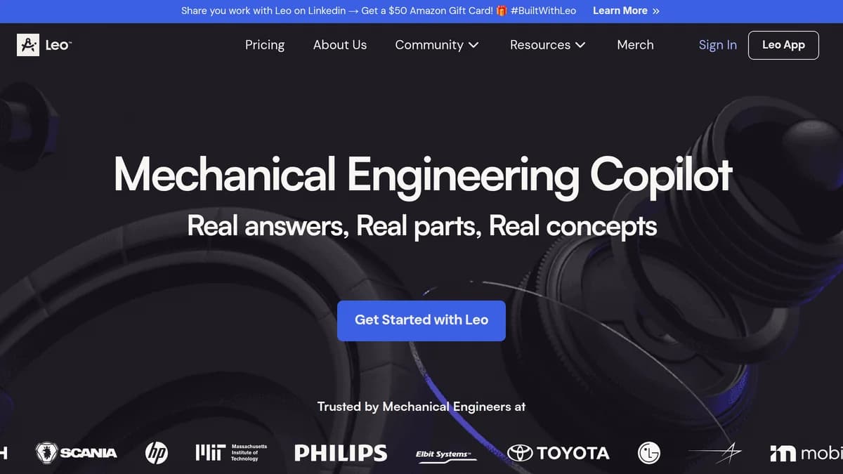 Screenshot of Leo AI