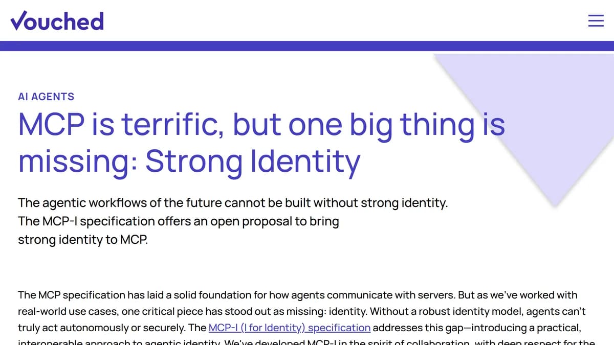 Screenshot of Vouched