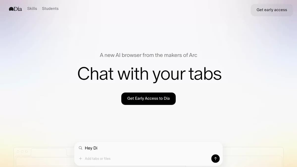 Screenshot of The Browser Company funding