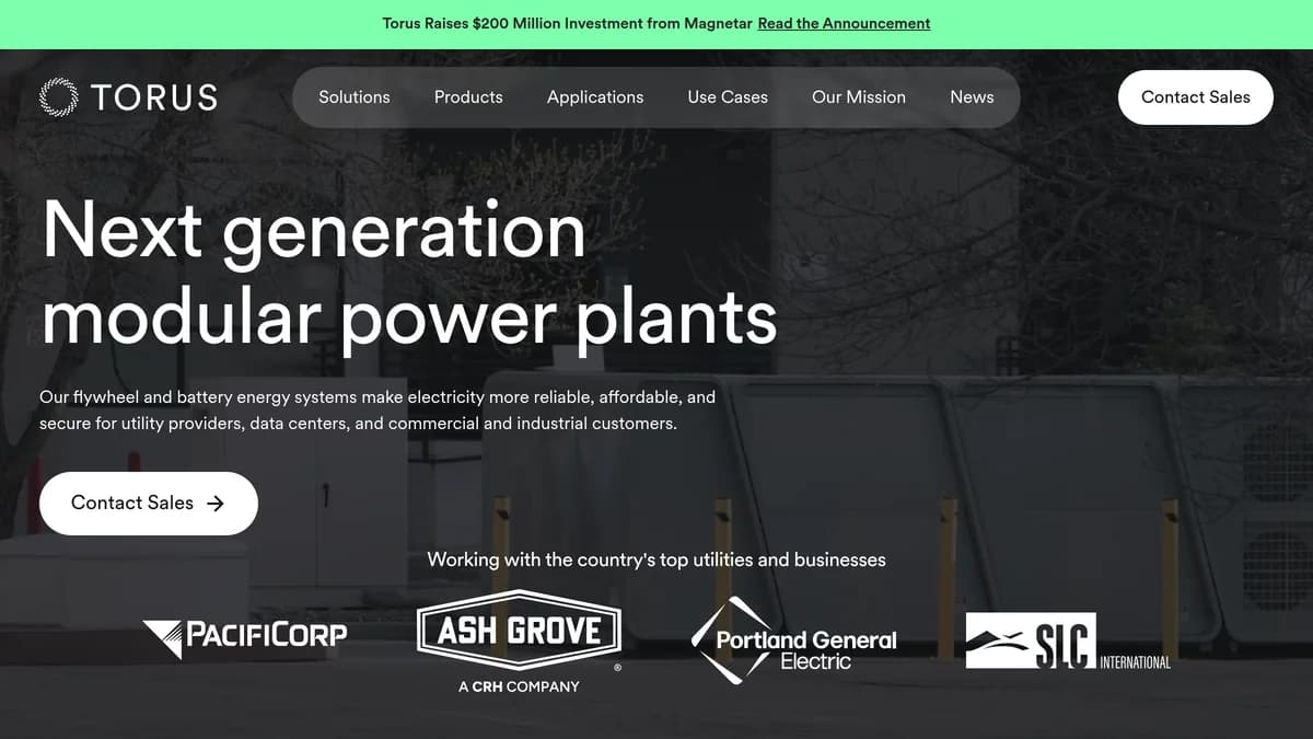 Screenshot of Torus modular power plants