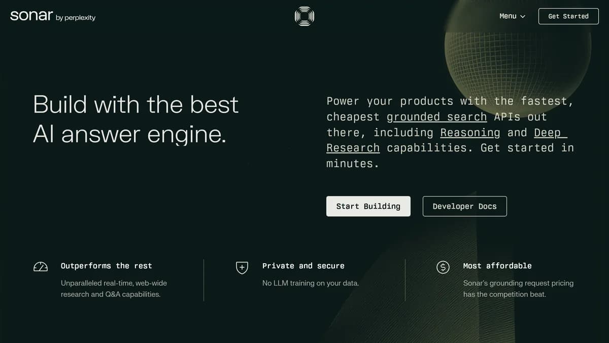 Screenshot of Perplexity AI funding