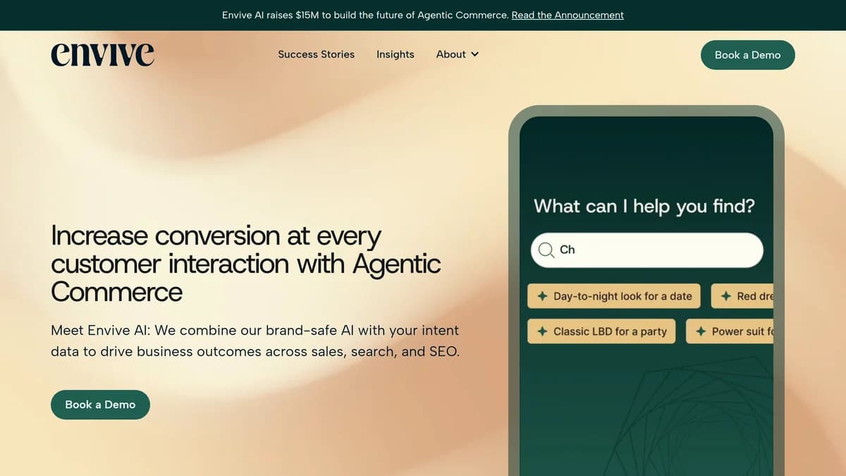 Screenshot of Envive