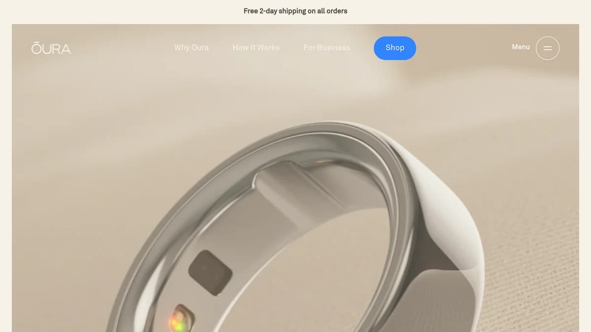 Screenshot of Oura Series E