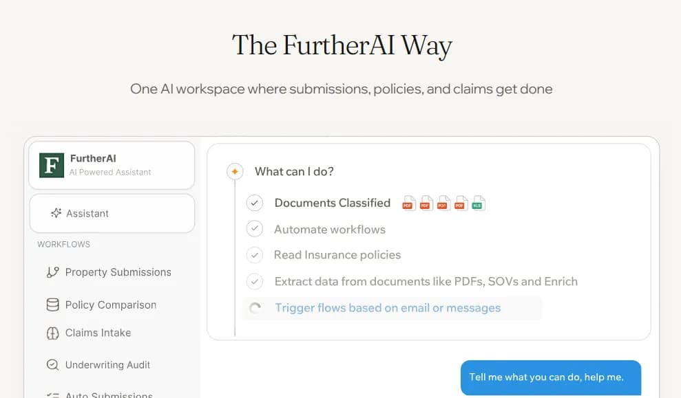 FurtherAI's Series A, a $25M round led by Andreessen Horowitz, aims to transform the insurance industry by automating workflows and eliminating manual busywork for professionals.