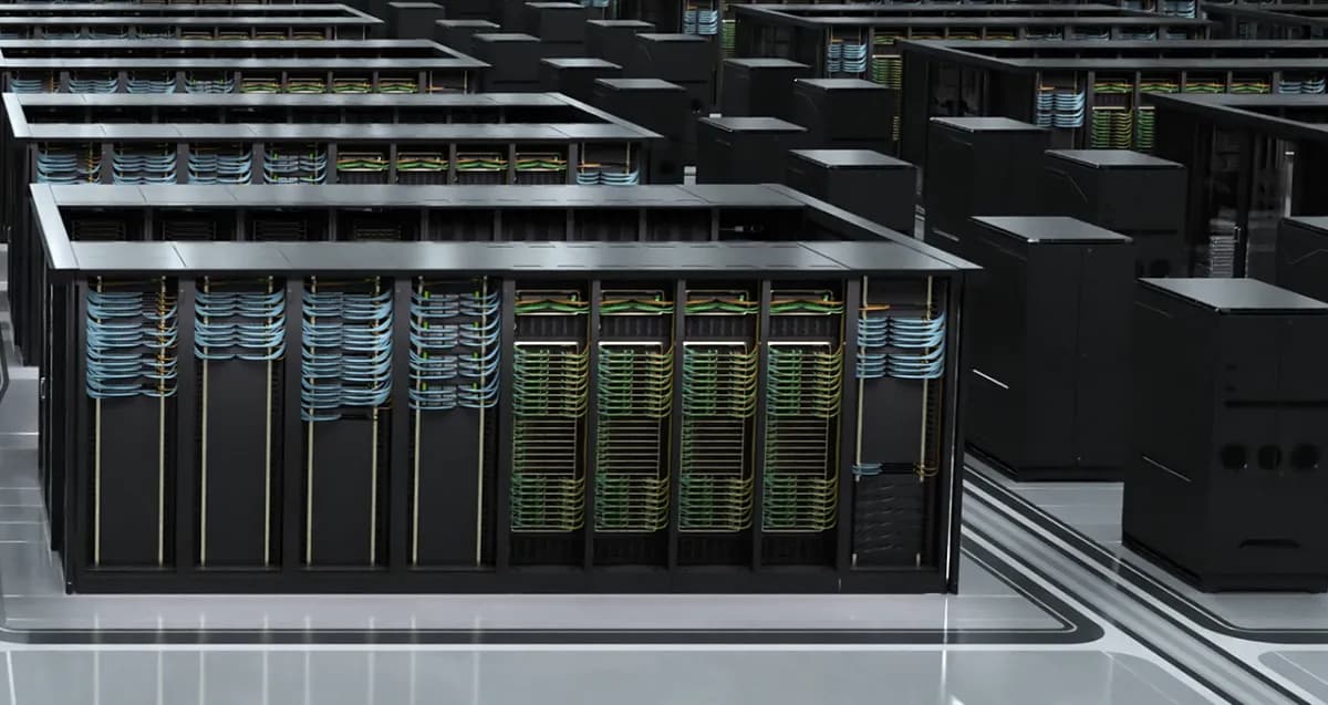 Oracle and NVIDIA logos alongside an abstract representation of a secure, AI-powered government cloud, symbolizing a Sovereign AI government.