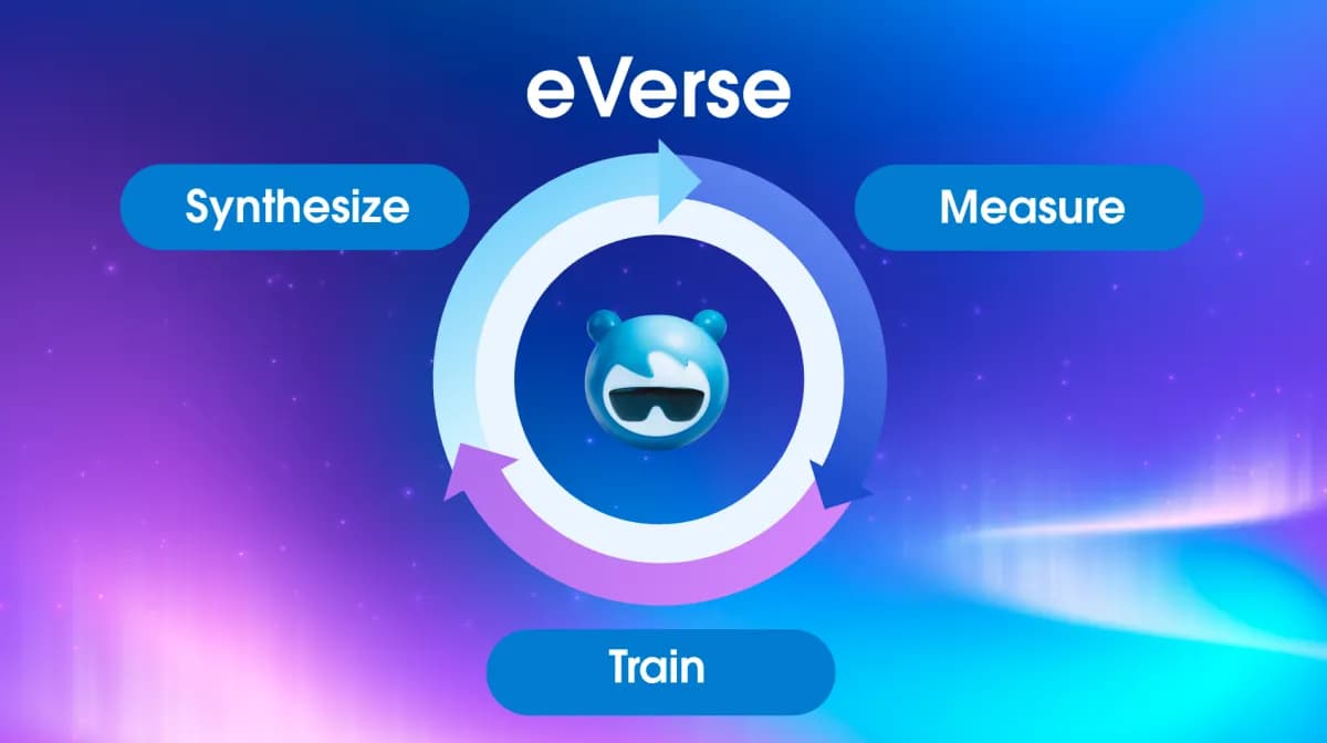 Salesforce AI agents being trained in a simulated enterprise environment using the eVerse framework for improved consistency and capability.