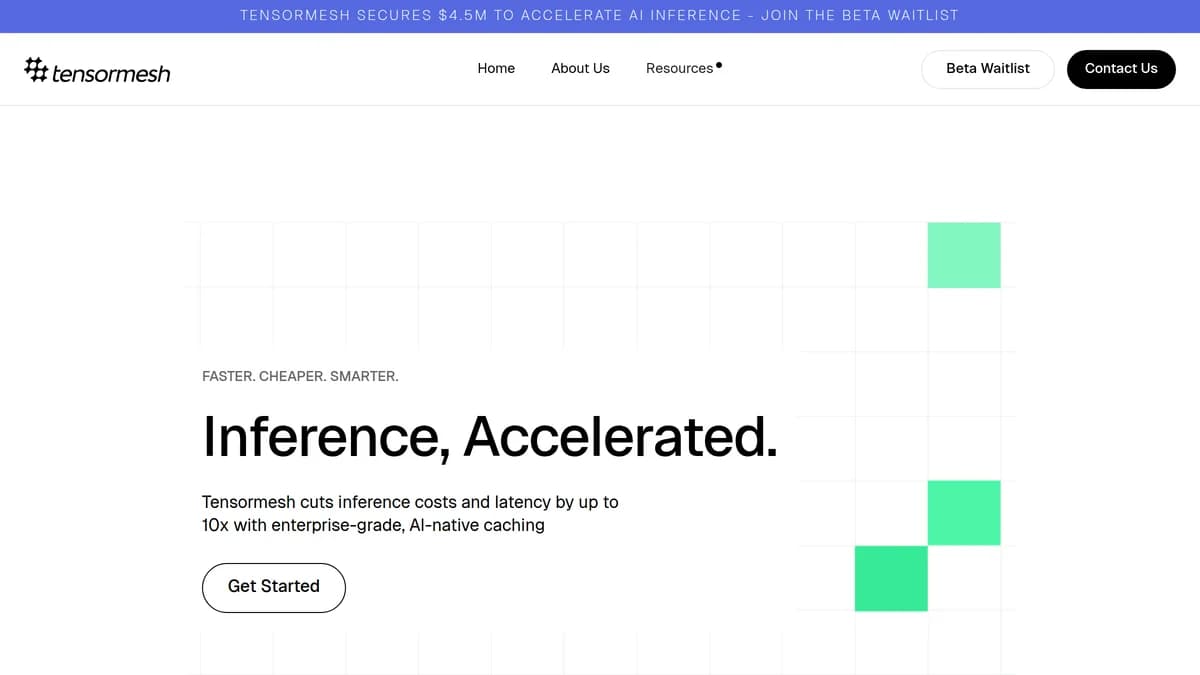 Screenshot of AI inference caching