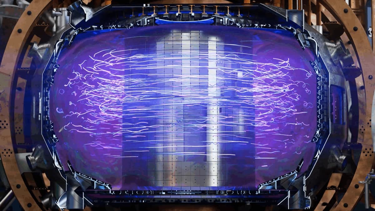 An AI-enabled digital twin of a fusion reactor, showcasing advanced computing's role in accelerating AI fusion energy research.