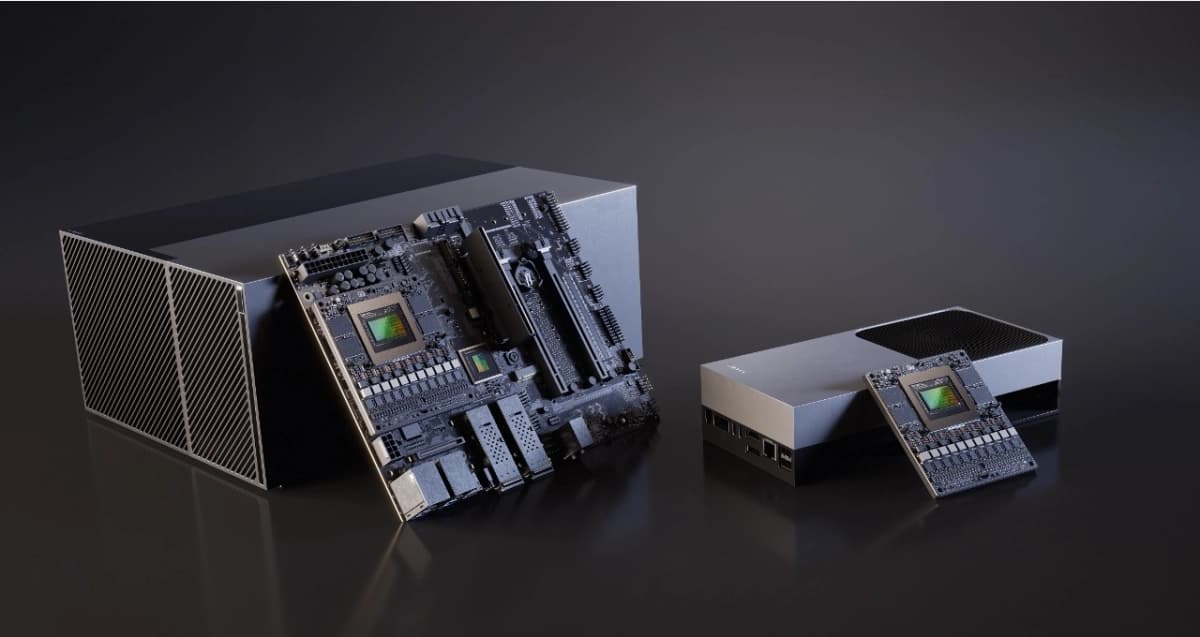 NVIDIA IGX Thor developer kit mini, showcasing the compact industrial-grade platform for real-time physical AI at the edge.