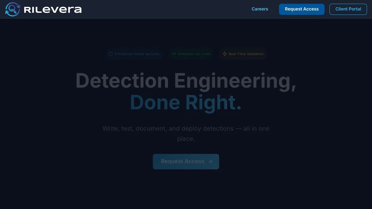Screenshot of Automated detection engineering