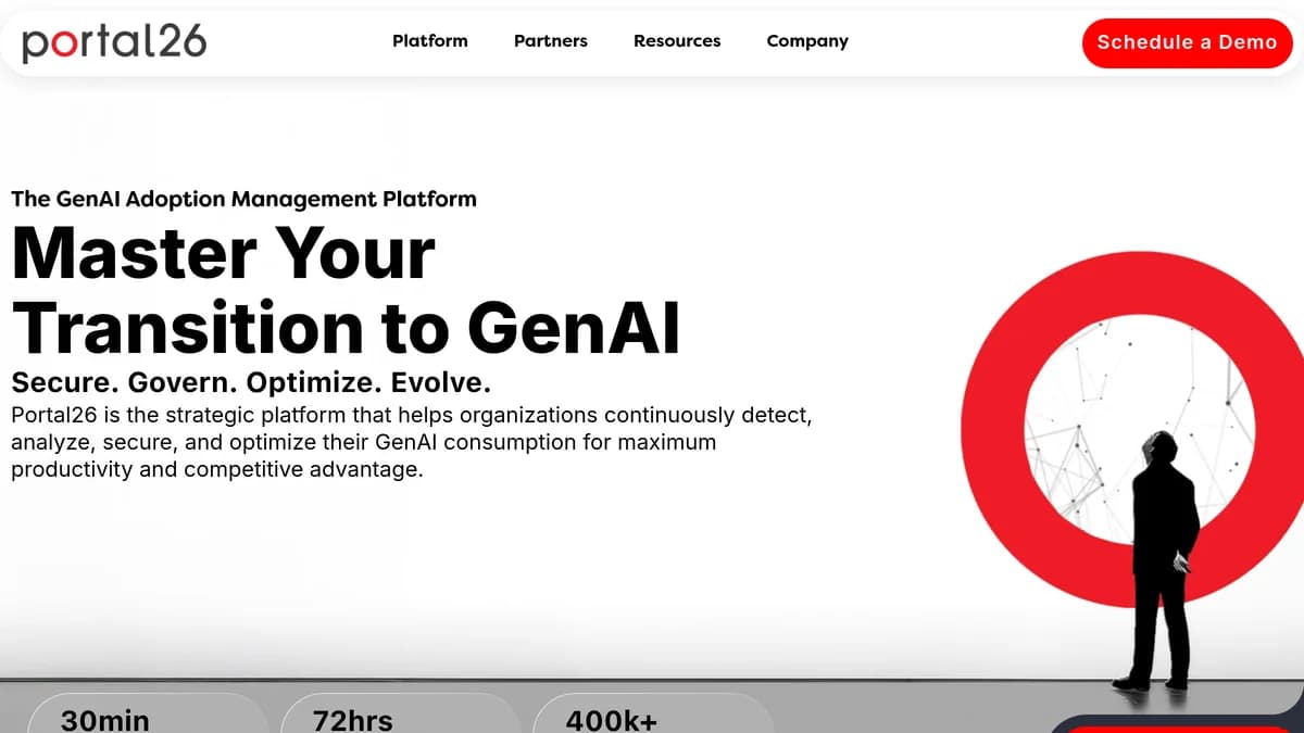Screenshot of AI application governance platform