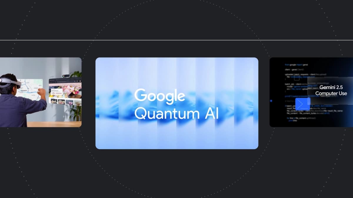A futuristic graphic depicting interconnected AI nodes and data streams, with the Google Gemini logo prominently featured, representing Google Gemini updates and broad AI advancements.