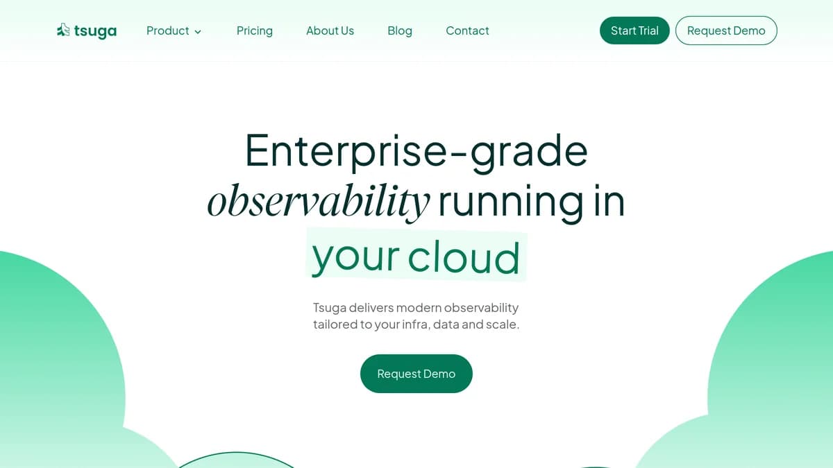 Screenshot of AI-native observability platform