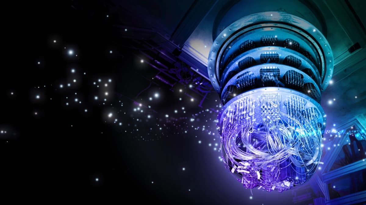 Illustration of quantum computing concepts with 'XPRIZE Quantum Applications' logo, representing the competition's focus on real-world applications.