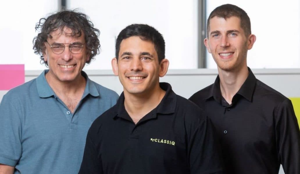 Classiq Founders from left to right - Dr. Yehuda Naveh, Amir Naveh, Nir Minerbi. Photo - Eyal Toueg