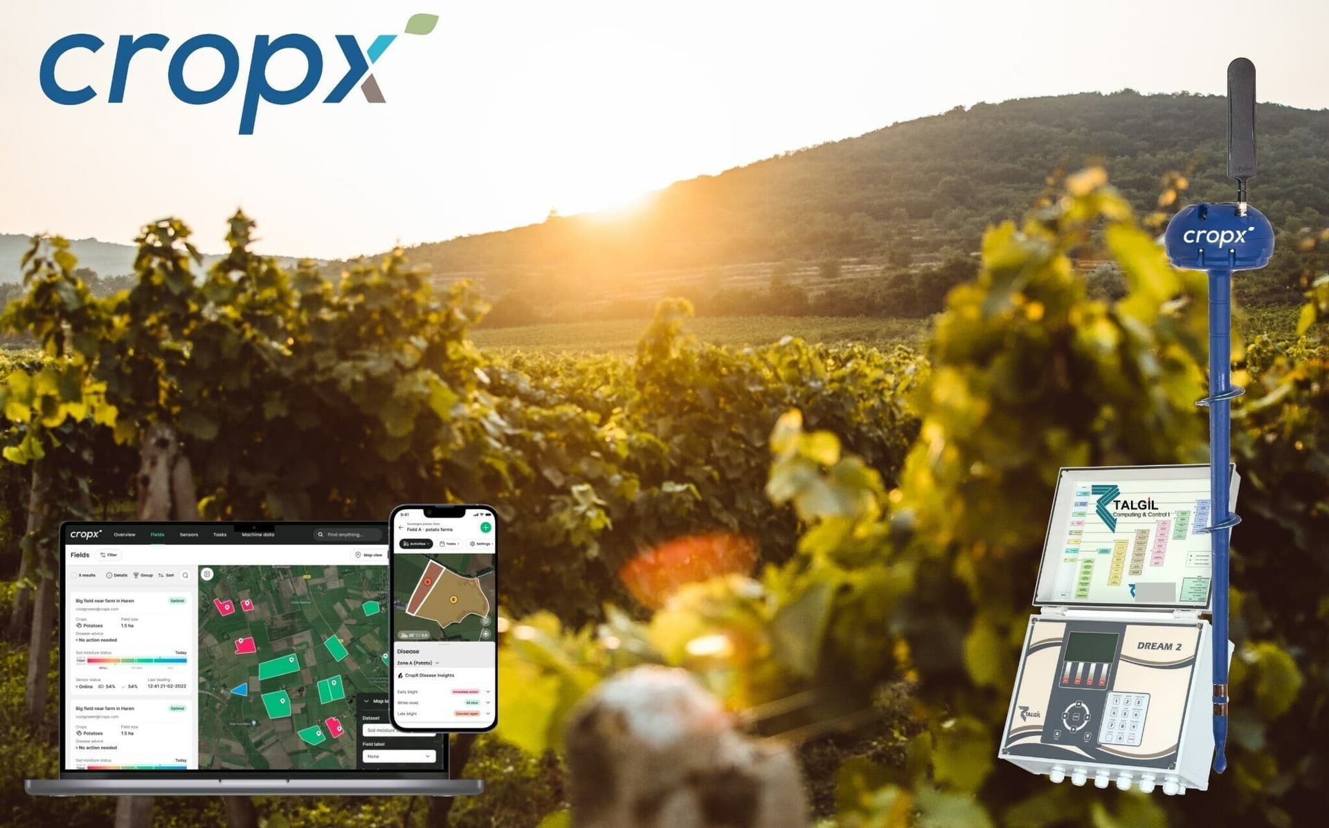 CropX Completes API-Integration with Talgil to Streamline Irrigation Management