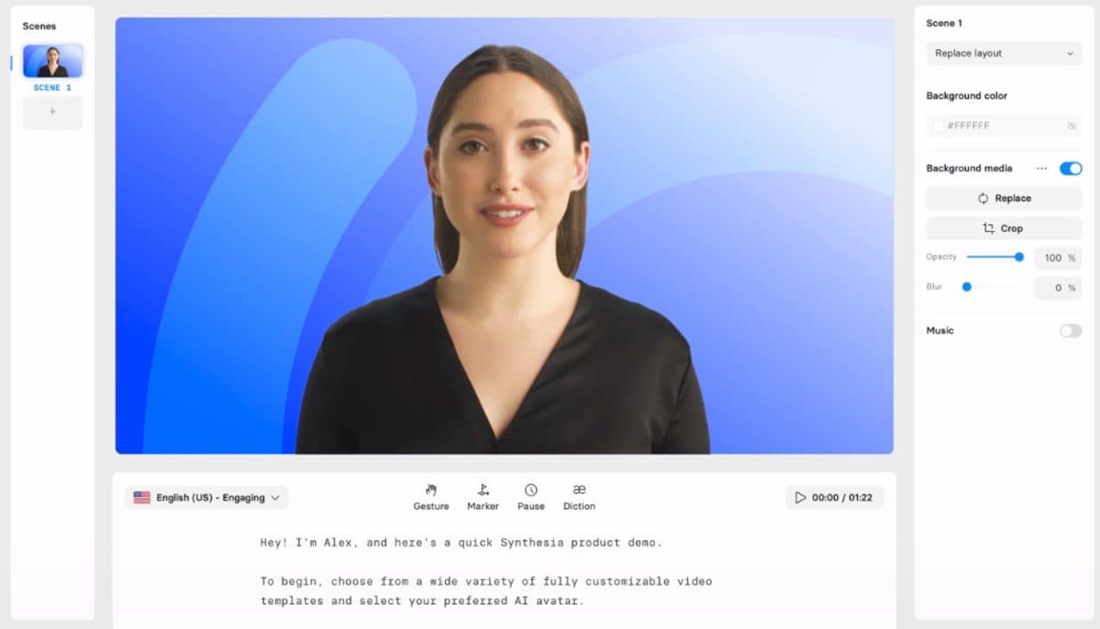 synthesia raises $90 million series C funding round at $1 billion valuation, led by Accel Partners. Credit - Synthesia.