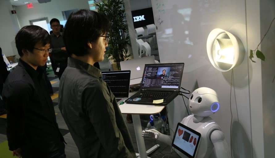 The introduction of robots powered by artificial intelligence has the potential to address the shortage of nurses. However, it raises several ethical issues that must be addressed before developing and deploying intelligent robots for nursing tasks. Credit: IBM Research from flickr.