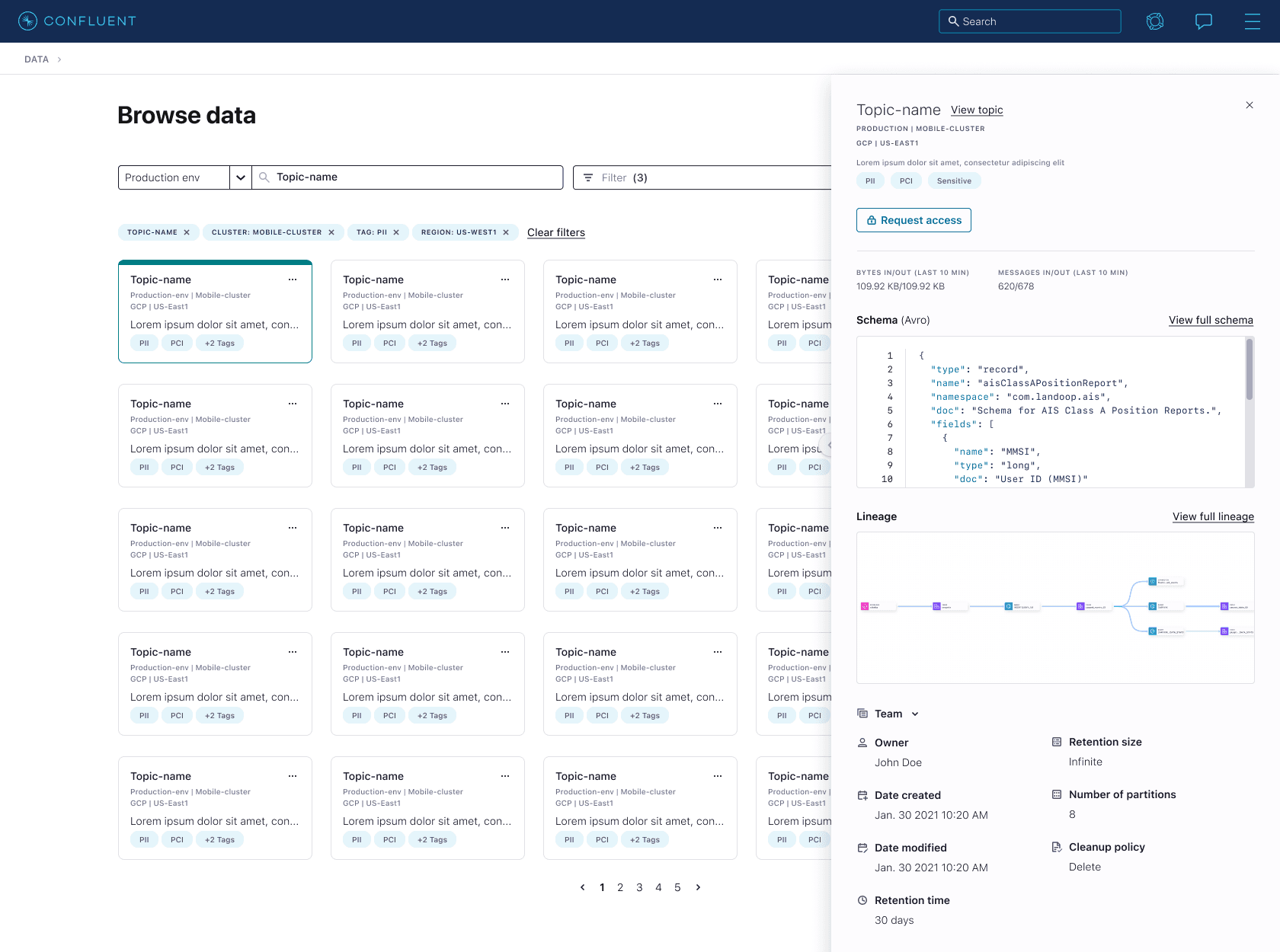 Confluent Data Portal