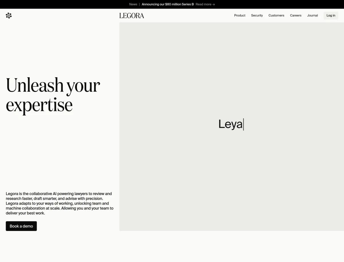 Legora Secures $80 Million Series B Funding screenshot