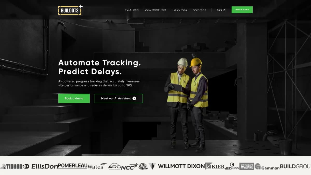 Screenshot of Buildots Series D Funding $45 Million