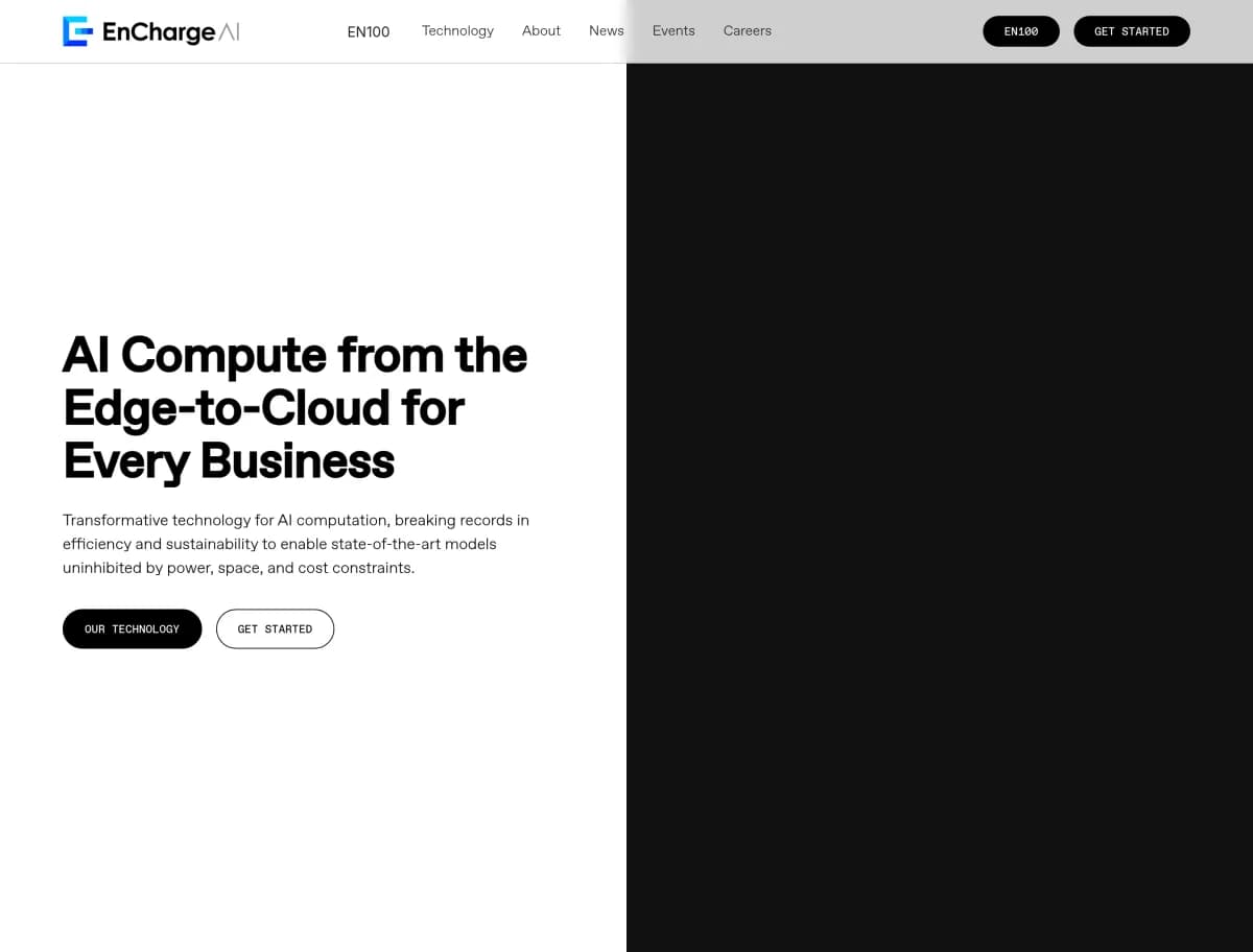 Screenshot of EnCharge AI $144 Million Funding