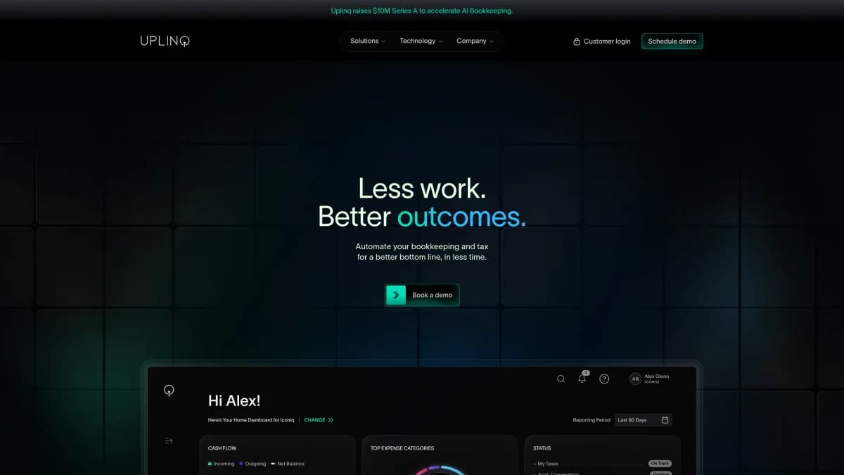 Uplinq, an AI-powered bookkeeping solution for SMBs, secures $10 million in Series A funding led by Next Coast Ventures. Revolutionizing financial management f