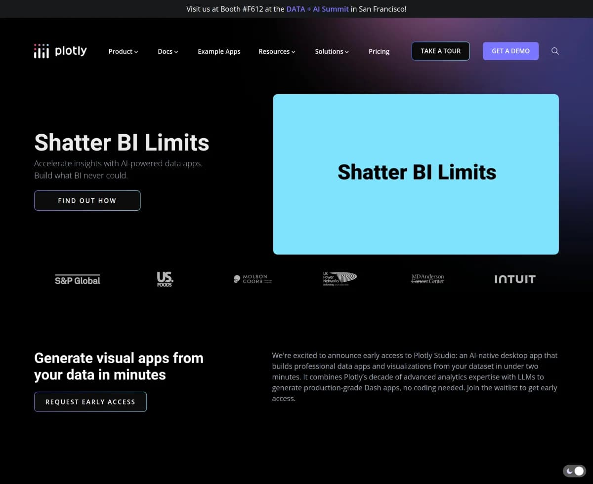 Plotly Unveils AI-Native Plotly Studio™ and Plotly Cloud™, Bringing Vibe-Coding to Visual Data App Development scree