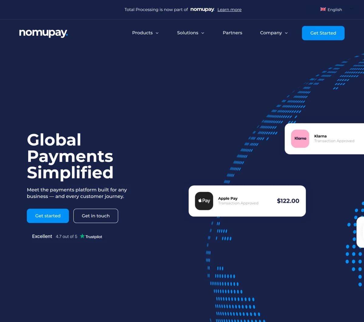 Screenshot of NomuPay Series C Funding $40 Million