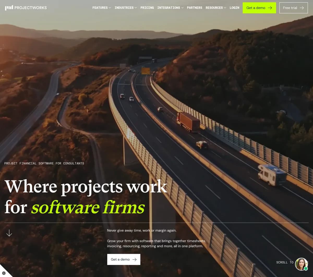 Screenshot of Projectworks Series A Funding