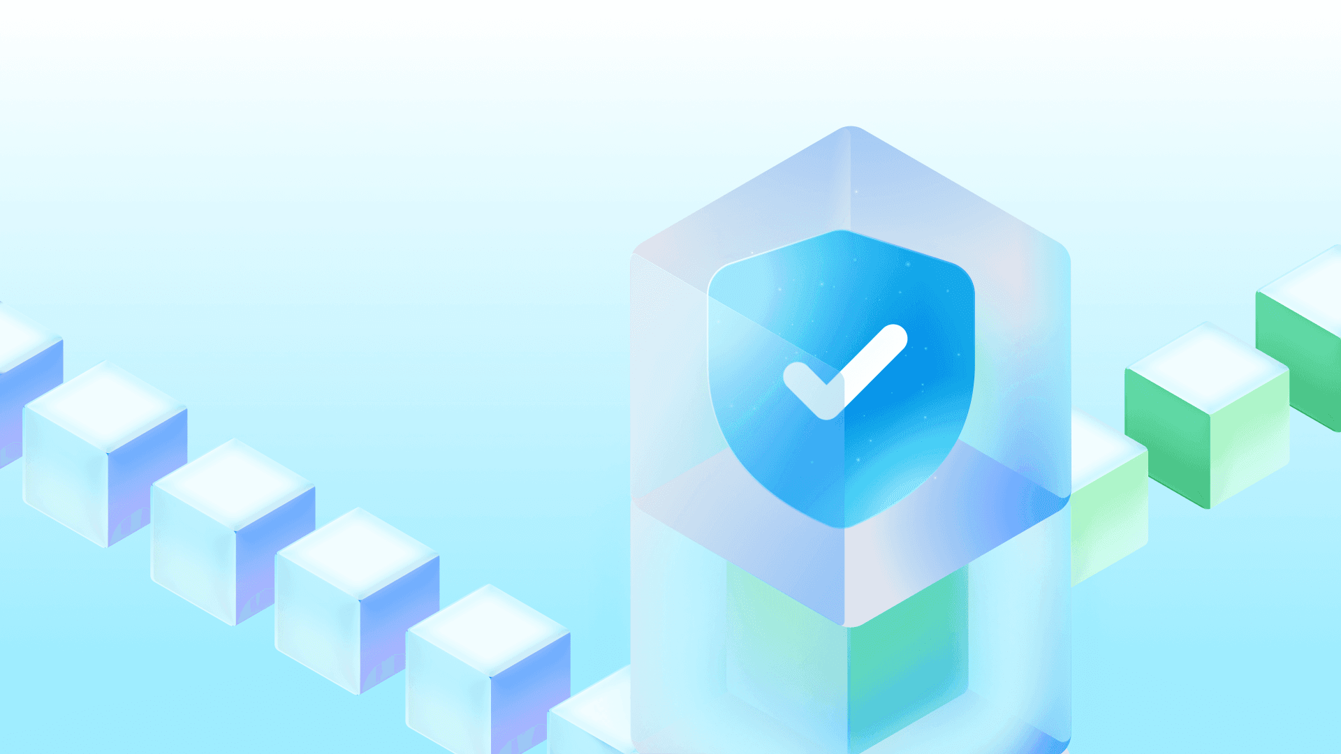 Abstract visualization of AI network nodes and code snippets representing cybersecurity.