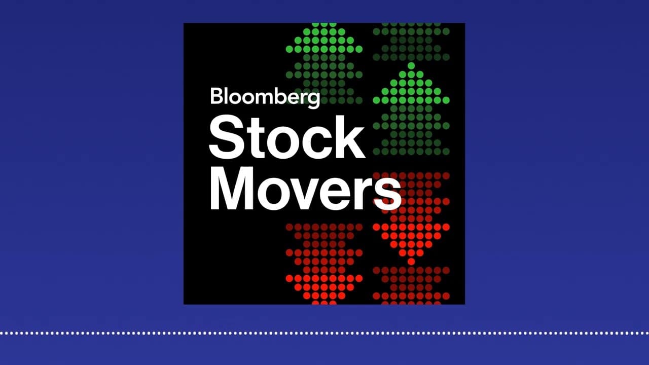 Bloomberg Stock Movers logo with upward green and downward red arrows