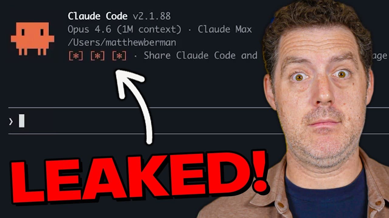 Screenshot of a tweet detailing the Claude Code source code leak.