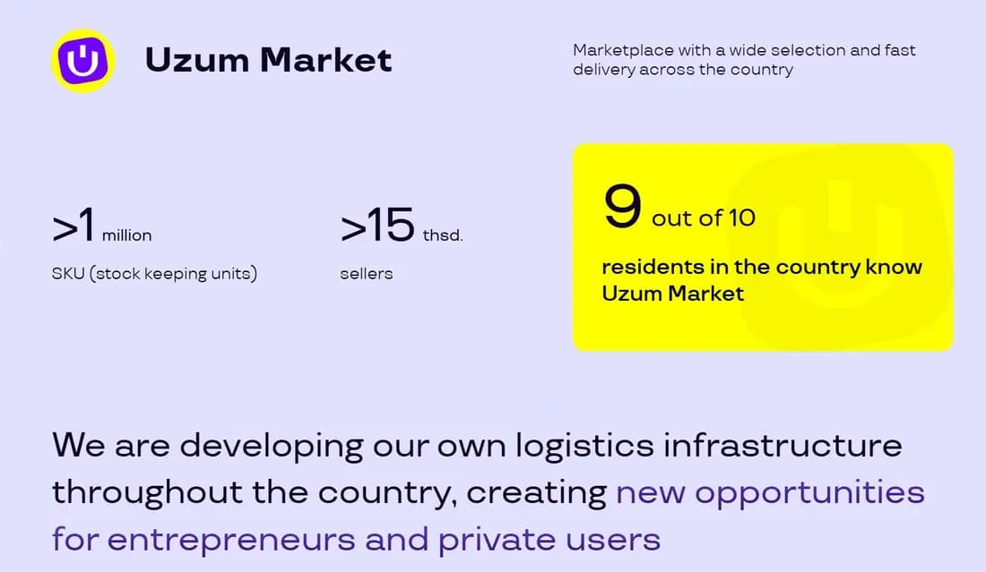 Screenshot for Uzbekistan Unicorn Uzum Secures $65.5M, Hits $1.5B Valuation