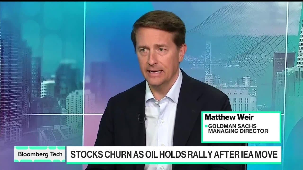 Matthew Weir, Managing Director at Goldman Sachs, speaking on a Bloomberg Tech panel.